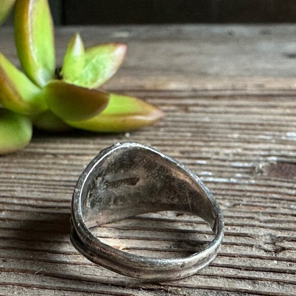 Navajo Sterling Turquoise Ring | Size 6.5 | Southwestern Native American - Picture 5 of 7